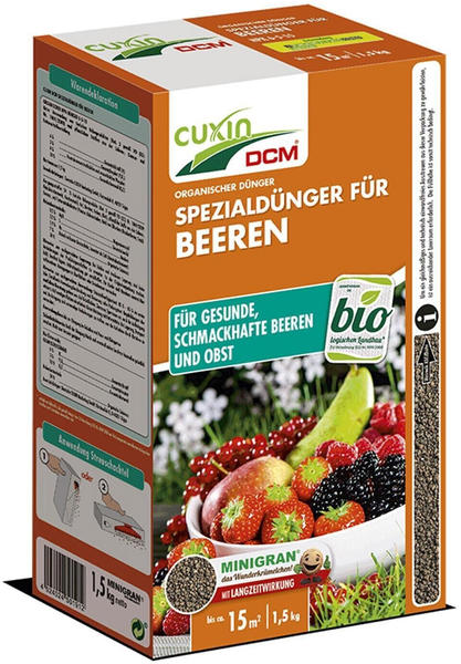 CUXIN DCM Beeren-Dünger 1,5 kg für ca. 15 m² (50191)