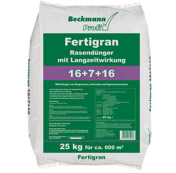 Beckmann Fertigran Rasendünger mit Langzeitwirkung 25 kg