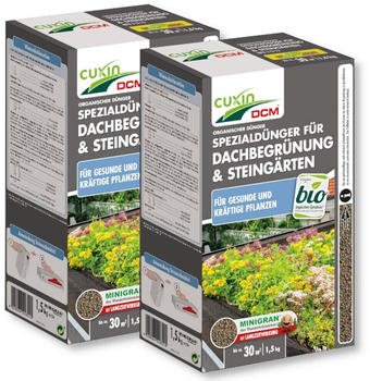 CUXIN DCM Spezialdünger für Dachbegrünung & Steingärten 3 kg (7-3-12)