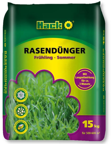 Hack Rasendünger Frühling-Sommer 15 kg (16-4-6)
