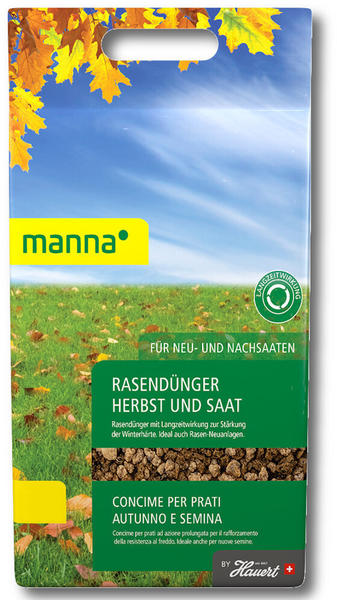 Manna Rasendünger Herbst und Saat 20 kg (12-6-16)
