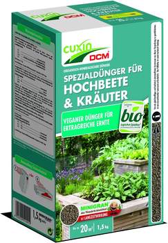 Cuxin DCM Spezialdünger für Hochbeet und Kräuter 1,5kg
