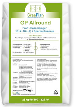 GreenPlan GP Allround Rasendünger 25kg