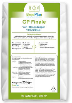 GreenPlan GP Finale Rasendünger 25kg