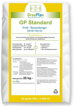 GreenPlan GP Standard Rasendünger 25kg