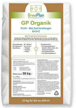 GreenPlan GP Organik Gartendünger 20kg