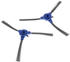 vhbw 2x Ersatz Seitenbürste kompatibel mit Eufy Robovac 30C, 12 Saugroboter - Reinigungsbürsten Set, schwarz / grau / blau
