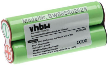 vhbw 1x Akku kompatibel mit Philips Bodygroom Series 3000, Series 5000, BG2036/32, BG2040/34, BG2024/32, BG2026/32 Rasierer (950 mAh, 2,4 V, NiMH)