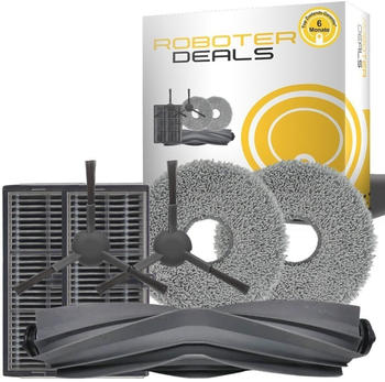 Roboter-Deals Zubehör Set, Ersatzteile Kit für Dreame L10s Pro Ultra Heat (2x Filter, 2x Seitenbürste, 2x Pad, 1x Hauptbürste)