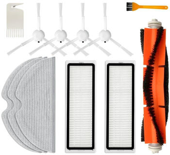 INF Zubehör Bürsten Filter 12 Teile Xiaomi Mijia 1C / 2C / Dream F9 / Mop 2 Pro Plus / STYTJ01ZHM / STYTJ02ZHM / SKV4093GL / SKV4063GL