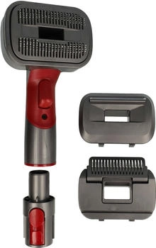 vhbw 2-in-1 Tierhaar-Bürste kompatibel mit Dyson V7 Motorhead, V7 Motorhead +- Selbstreinigend, Inkl. Anschluss-Adapter