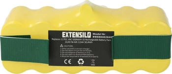 EXTENSILO 1x Akku kompatibel mit iRobot Roomba 760, 770, 671, 660, 665, 695, 675, 700, 681, 670, 774 (3500 mAh, 14,4 V, NiMH)
