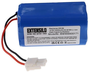 EXTENSILO Akku kompatibel mit iLife A4, A4s, A6, V7, V7s Plus, V7s Pro, X620 (3400 mAh, 14,8 V, Li-Ion)