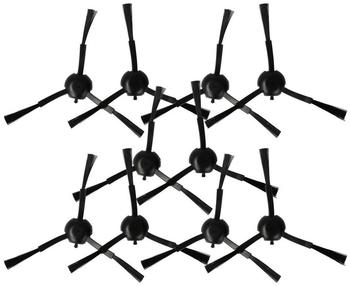 vhbw 10x Seitenbürste kompatibel mit Dreame L10s Pro, D9s Plus, L10s Plus, L10s Pro Gen 2 Reinigungsbürsten Set, schwarz