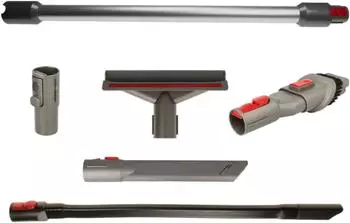 vhbw 6-tlg. Zubehör-Set kompatibel mit Dyson V8 SV10 Absolute+ EU, Total Clean Staubsauger Grau