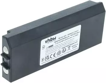 vhbw Akku kompatibel mit Hiab 2055112, AX-HI6692, AMH0627 Industrie-Funkfernsteuerung Fernbedienung (2000 mAh, 7,2 V, NiMH) - Schwarz