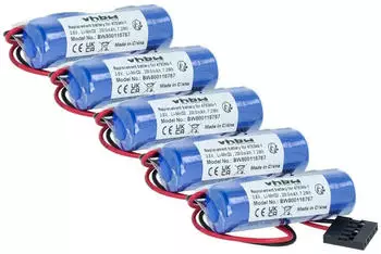 vhbw 5x Akku kompatibel mit Yaskawa Motoman Robot Steuereinheit (2000 mAh, 3,6 V, Li-MnO2)