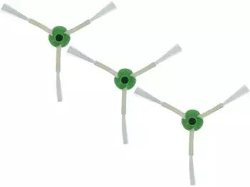 vhbw 3x Seitenbürste für iRobot Roomba i7/i7+/E5/E6/E7, weiß/grün (183664465)