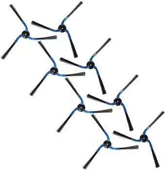 vhbw 8x Seitenbürsten-Set links/rechts, schwarz/blau, für Samsung VC-RL87W, VC-RM72VR, VC-RM52VR (183664649-25)