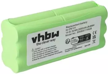 vhbw Ersatzakku f&uuml;r Saugroboter NiMH 2000mAh 14,4V (0607004)