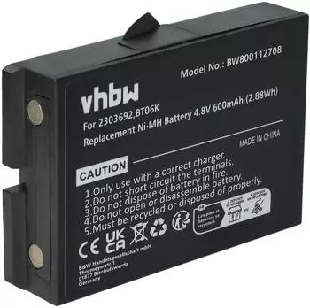vhbw Ersatzakku f&uuml;r Danfoss BT06K NiMH 600mAh 4,8V (VHBW4064115168884)