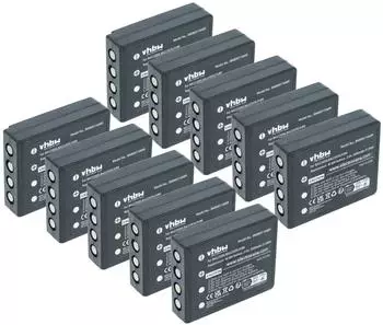 vhbw Akku-Set 10x NiMH 2000mAh 3,6V f&uuml;r Fernbedienung (183592862-3)