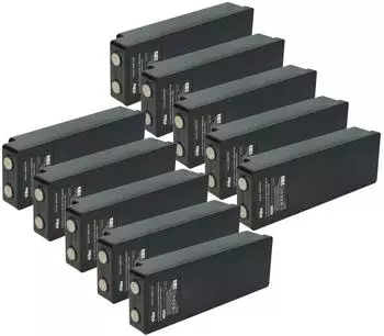 vhbw Akku 10er-Pack NiMH 2000mAh 7,2V für RC400 / PALFINGER 592 Funkfernsteuerung (183182377-4)