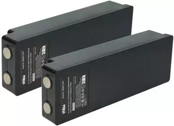 vhbw Ersatzakku f&uuml;r Industrie-Funkfernsteuerung 2000mAh 7,2V NiMH, 2er-Pack (EA2512)