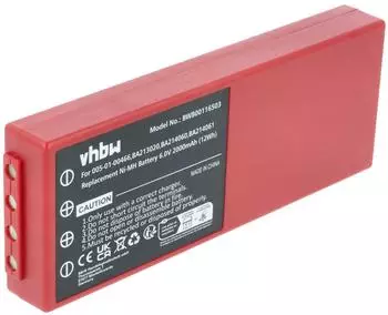 vhbw Ersatz-Akku für Industrie-Funkfernsteuerung NiMH 2000mAh 6V (145083772-5)