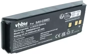 vhbw Ersatzbatterie f&uuml;r SAV-C0903 Li-SOCl2 3500mAh 25,2V (174489985-1)