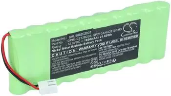 vhbw Ersatzakku f&uuml;r Roto ZEL 12V / GPRHC212B206 NiMH 1800mAh 12V (VHBW4065705466991)