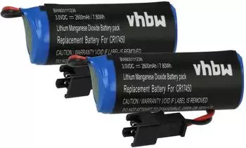 vhbw CR17450 Ersatz-Akku für PLC 2600mAh, 3V, Li-Ion (183544680)