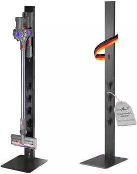 PureMounts Staubsaugerst&auml;nder mit Zubeh&ouml;rhalter, f&uuml;r Dyson V6&ndash;V15 & Gen5, schwarz (PM-VAC-30)