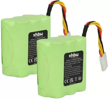 vhbw Akku f&uuml;r Neato XV-11/XV-25/XV-21 NiMH 3500mAh 7,2V 2er-Pack (118352479)