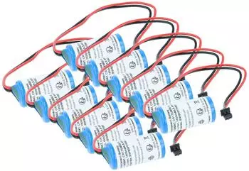 vhbw Ersatz-Batterie f&uuml;r Industrie-Controller Li-Ion 1800mAh 3V, 10 St. (183193952-1)