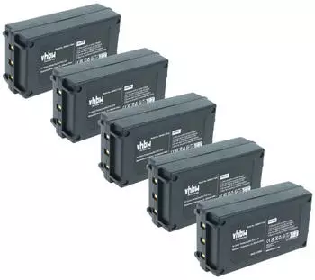 vhbw Ersatzakku f&uuml;r Industrie-Funkfernsteuerung NiMH 2000mAh 12V, 5er-Pack (183207184-4)
