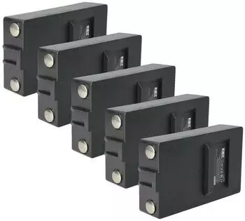vhbw Ersatz-Akku 5er-Set f&uuml;r Industrie-Funkfernsteuerung, NiMH, 2000mAh, 7,2V, schwarz (183114814-5)