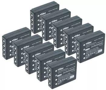 vhbw Akku 10er-Set NiMH 2000mAh 3,6V f&uuml;r Fernbedienung (183592862-2)
