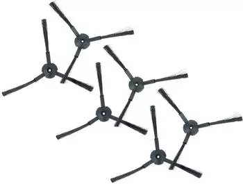vhbw 6x Seitenbürste für iLife V5s Pro, 3-armig, schwarz (184116524-1)