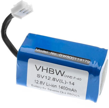 vhbw Li-Ion Akku 1400mAh (12.8V) für Home Cleaner Heimroboter wie Philips 4IFR19/66, Severin Chill RB7025