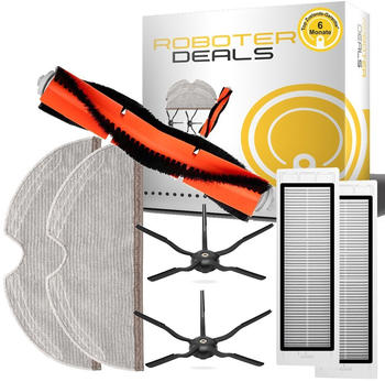 Roboter-Deals Zubehör Set für Roborock (1x Hauptbürste 2x Seitenbürste 5- 1x 5-armig Filter Pad)