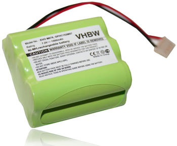 vhbw NiMH Akku kompatibel mit Dirt Devil EVO M678, M678 Ersatz für GPHC152M07 Staubsauger Home Cleaner Heimroboter (1500mAh, 7,2V, NiMH)