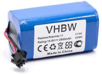 vhbw Akku kompatibel mit Eufy Robovac 11, 11S Saugroboter ersetzt Eufy 4INR/19/66 - (Li-Ion, 2900mAh, 14.8V) - Batterie, Ersatzakku