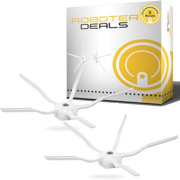 Roboter-Deals Seitenbürste (2 Stück) 5-armig weiss für Roborock S5, S5 MAX, S6, S6 MAX, S6 Pure, S7 u. S7 Plus