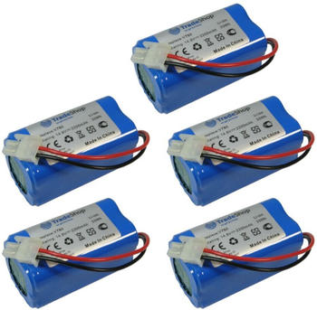 TradeShop 5x Li-Ion Akku 14,8V / 2200mAh kompatibel mit Ecovacs Deebot CEN540, M82, N79, N79S, CEN546, CEN550, CEN640, N79SE, N79W, 500, 501, CEN646