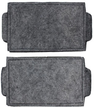 EUROPART Kohlefilter Set wie Miele DKF19-1 240x147mm 9231860