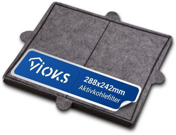 VIOKS Kohlefilter passend wie Miele 6228731 Ersatzfilter 288x242mm