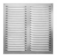 Wetterschutzgitter eckig zum Aufschrauben - 23x17 mm , Aluminium wei&szlig; RAL 9016