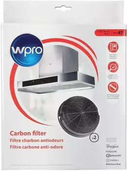 Bauknecht Aktivkohlefilterset Kohlefilter rund Ø 153mm( AMC023 passend auch für AEG 50292969008 Typ47 und Elica F00478)