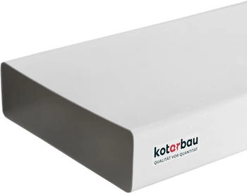 Kotarbau Flachkanal 204x60mm Lüftungskanal Kunststoff 150cm L Dunstabzug Weiß